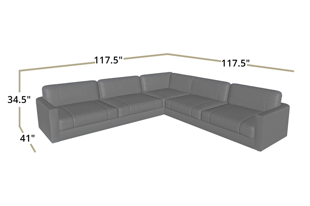 Texas Modern Fabric L-Sectional