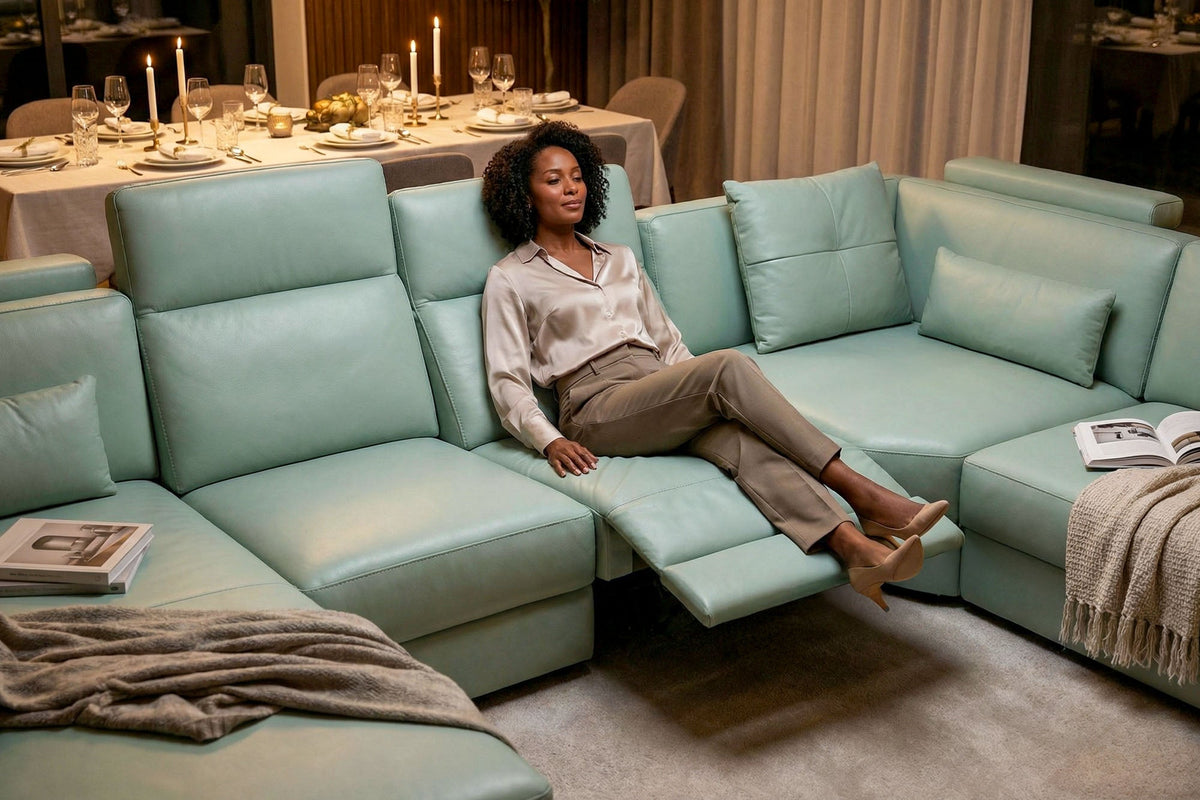 Phoenix Modern Fabric Sofa Set
