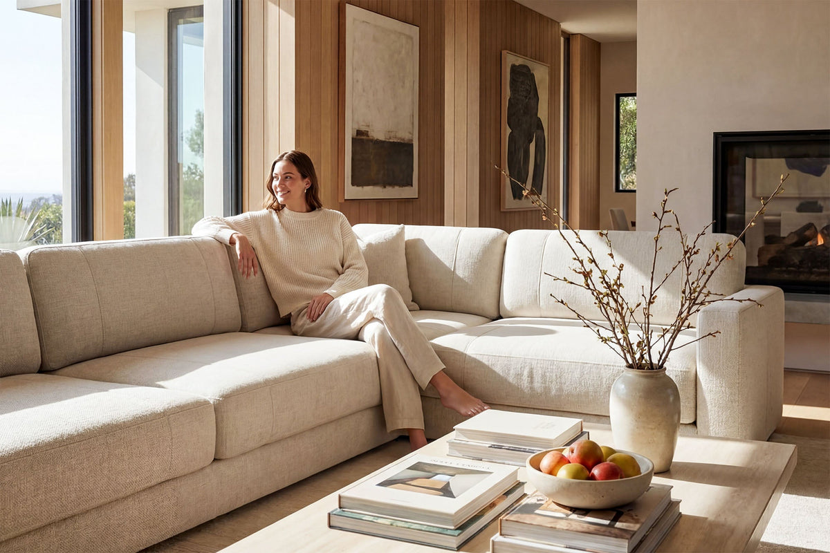 Texas Modern Fabric L-Sectional