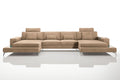 New York Fabric Double Chaise Sectional