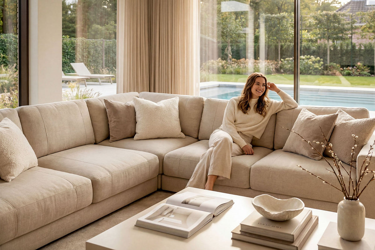 Texas Modern Fabric L-Sectional