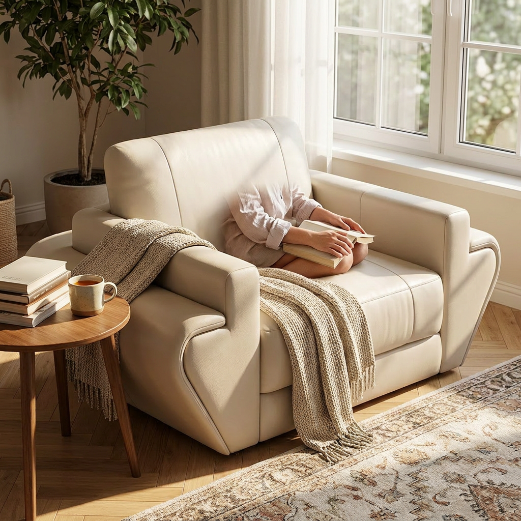 Texas Leather Armchair Exclusive - lifestyle